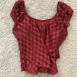 Ruffled American Rag Blouse